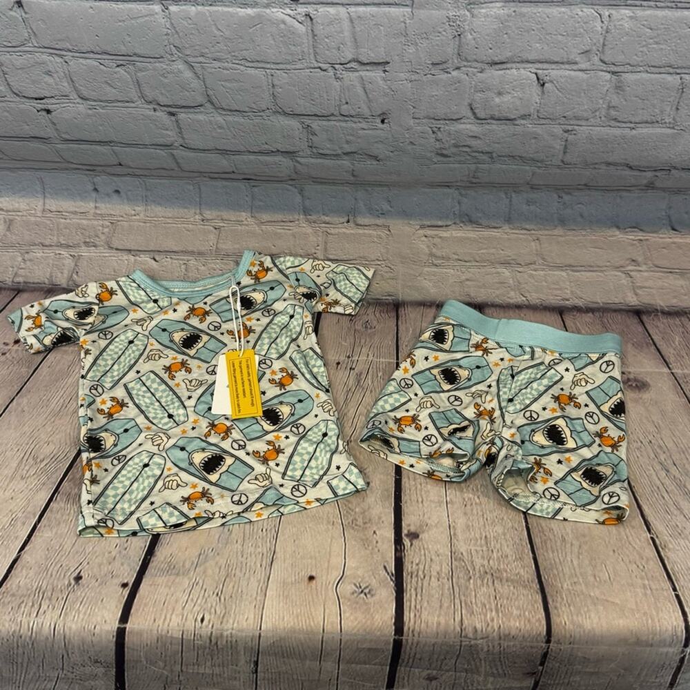 Little One Shop Bamboo Shark Baby Short Set